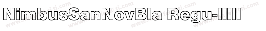 NimbusSanNovBla Regu字体转换